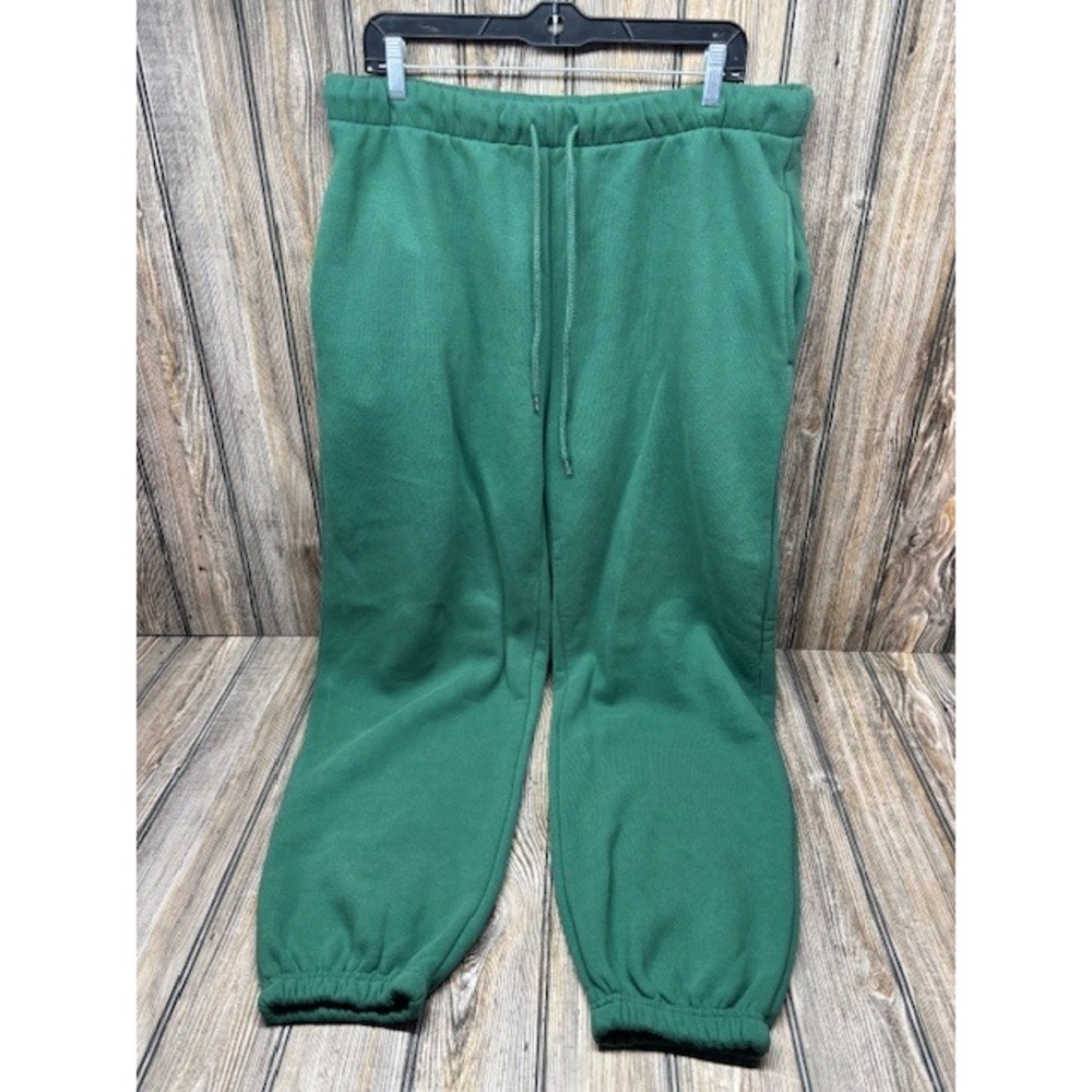 Fashion Nova Women's Green Fleece Joggers Sweatpants Size 1X